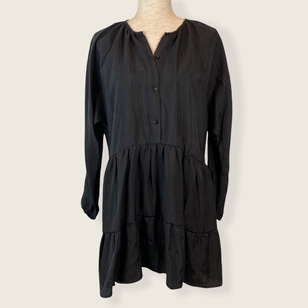 🖤Zara Black Long Sleeve Dress - Picture 5 of 14